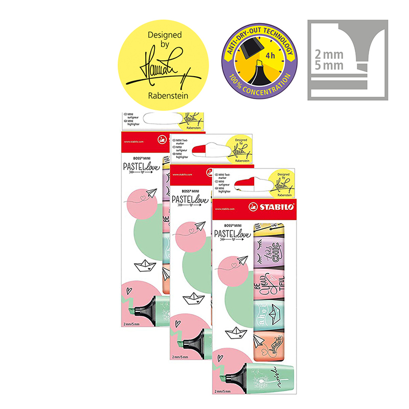 Stabilo Marker Boss - STABILO BOSS MINI Pastellove - Pack