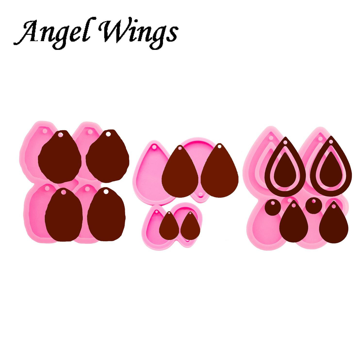 Geode Mold Silicone - Boucles d'oreilles brillantes en résine époxy,