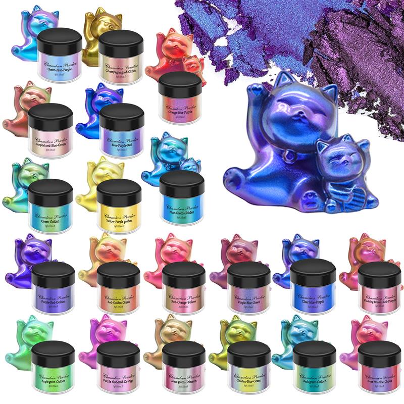 Resin Pigment Set - Pigment de résine caméléons miroir, poudre