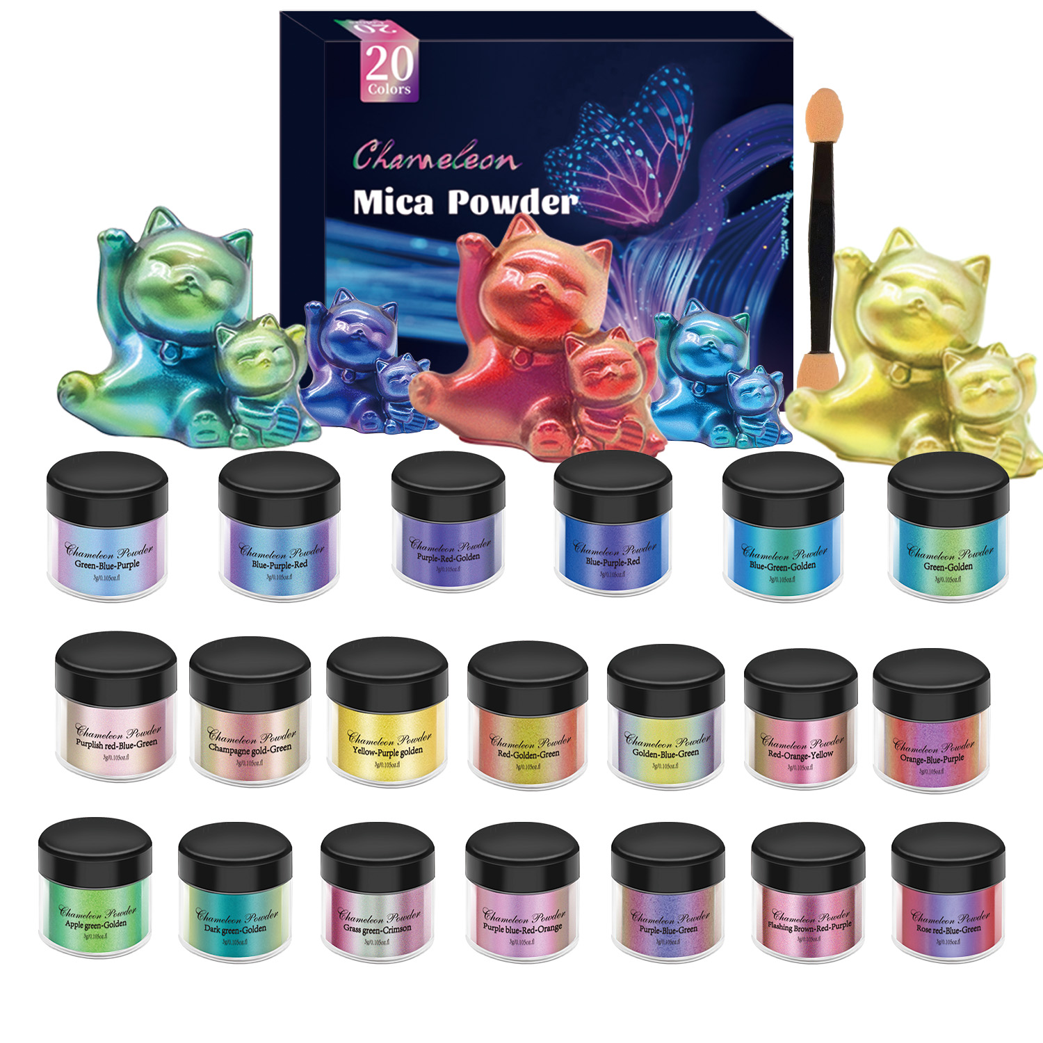 Kit de 10/20 pièces de pigment - Resin Pigment Set avis et prix