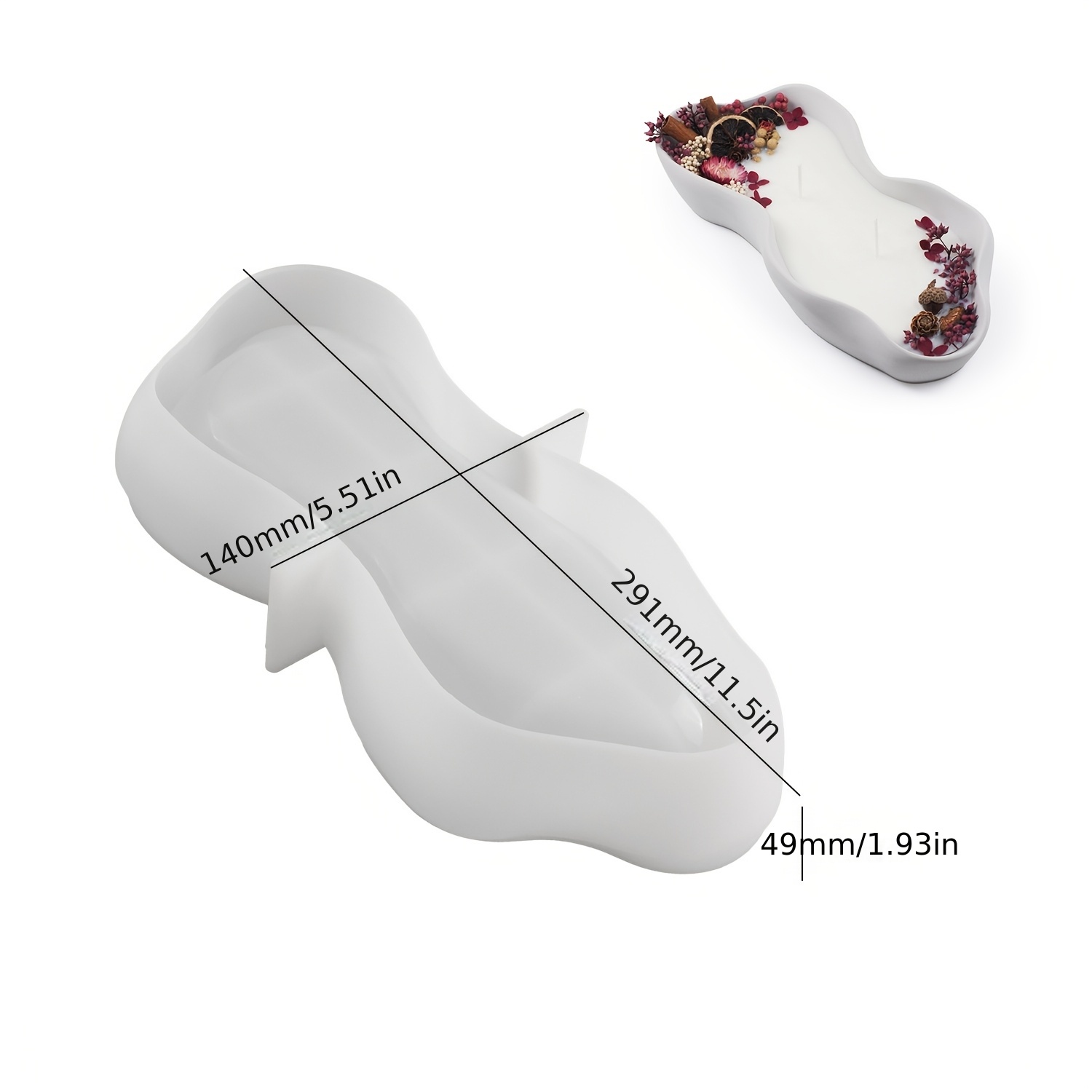 1 grand moule ovale irrégulier - Resin Craft Ideas avis et prix