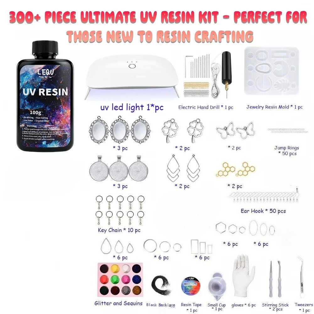 Kit de résine UV 300 pièces, 1 - Epoxy Uv Resin Kit avis et prix