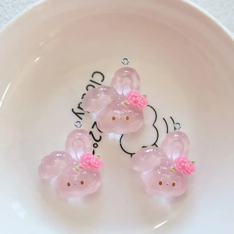 10 Breloques Lapin Cerise Mign - Resin Crafts Diy avis et prix