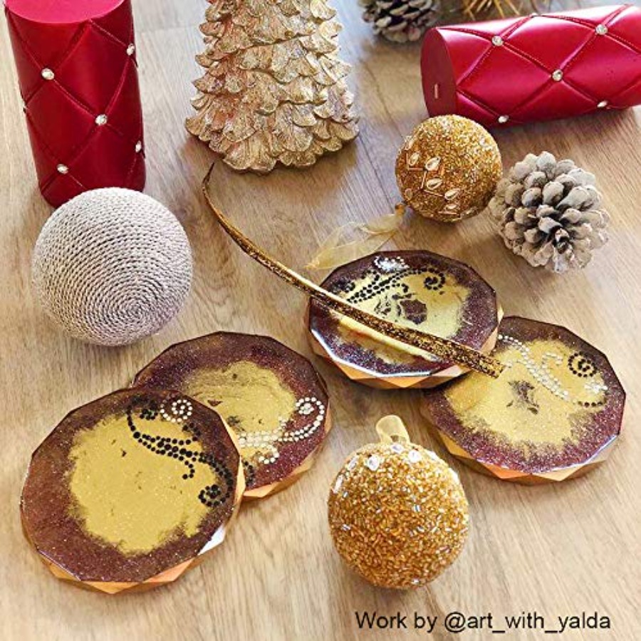 Lot de 4 moules à sous-verres  - Geode Mold Silicone avis et prix