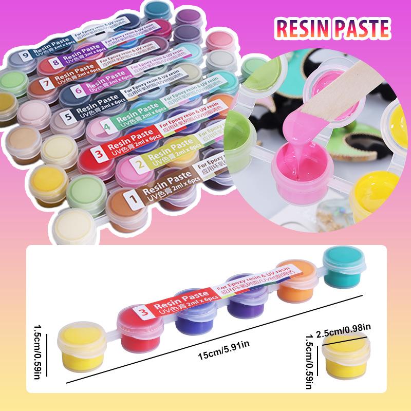 6 couleurs/ensemble de pigment - Resin Pigment Set avis et prix